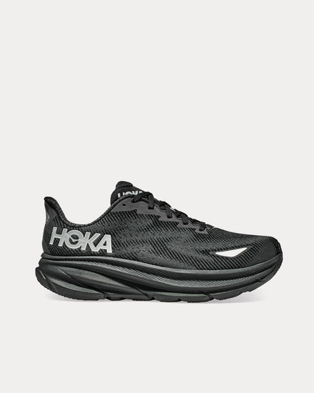 HOKA Clifton 9 GTX Black / Black Running Shoes - 1