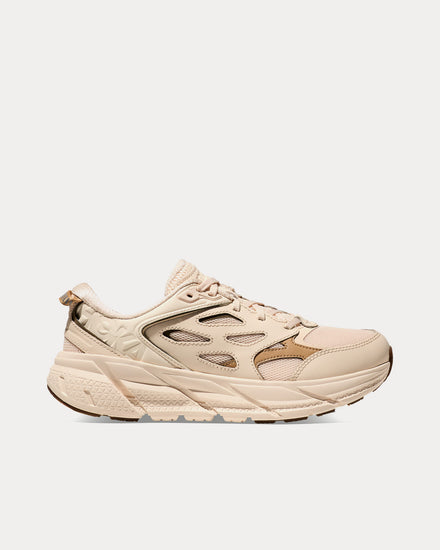 HOKA Clifton L Vanilla / Wheat Running Shoes - 1