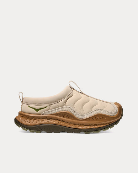 HOKA Elite Terrain System Ora Primo Oatmeal / Bark Slip On Sneakers - 1