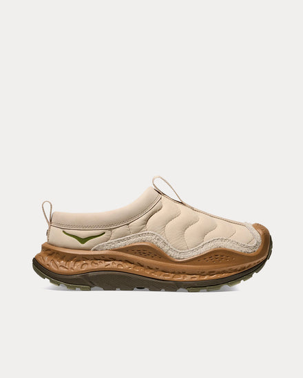 HOKA Elite Terrain System Ora Primo Oatmeal / Bark Slip On Sneakers - 1