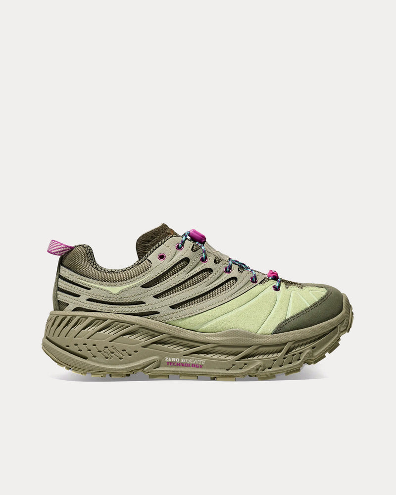 Hoka Elite Terrain System Stinson Evo OG Sea Moss / Lunar Moth Running Shoes - 1