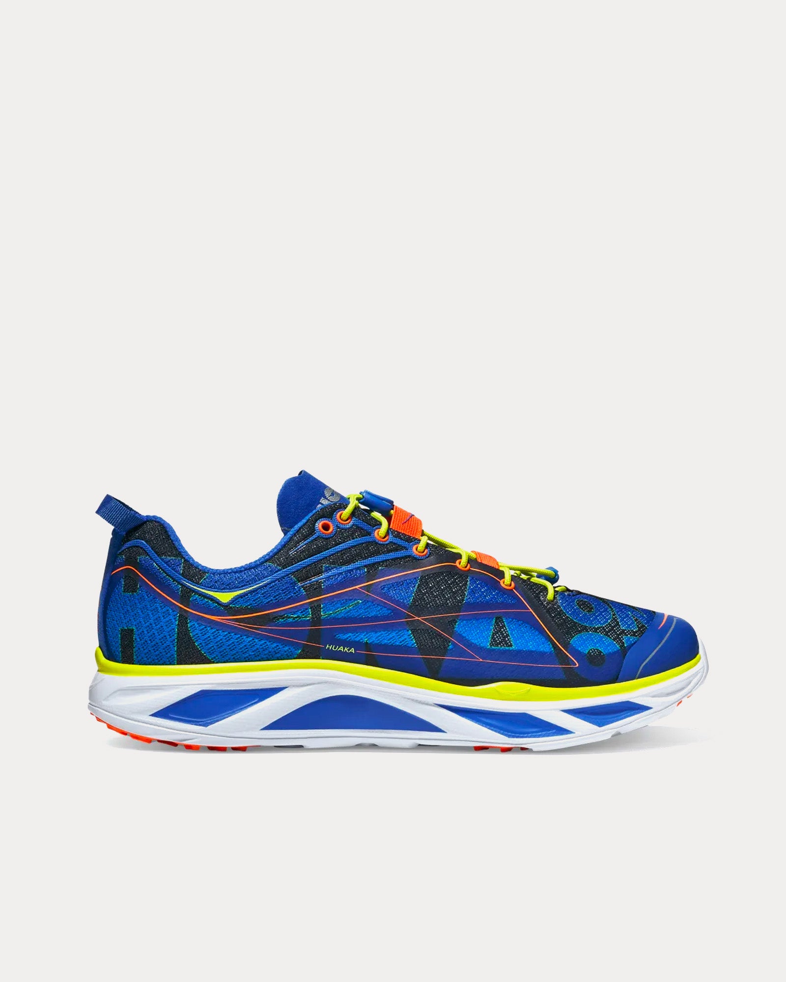 HOKA Unisex Huaka Origins Black / Dazzling Blue Running Shoes