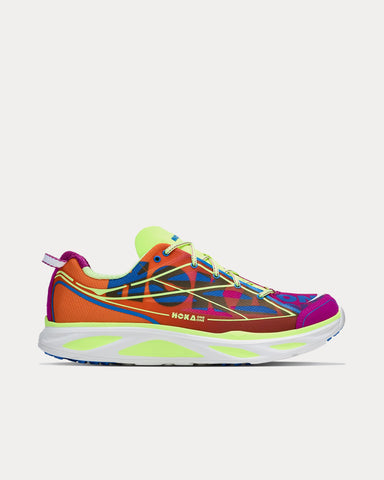 HOKA Huaka Pro Fuchsia / Neon Yuzu Low Top Sneakers