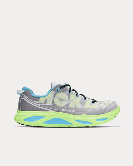HOKA Huaka Pro Stellar Grey / Neon Yuzu Low Top Sneakers - 1