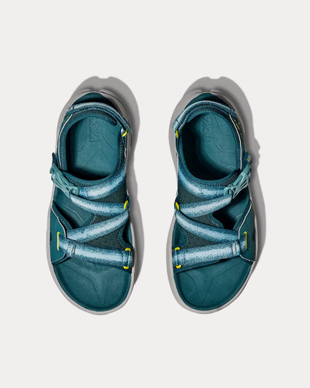 HOKA Infini Hike TC Blue Twilight / Pea Green Sandals - 2