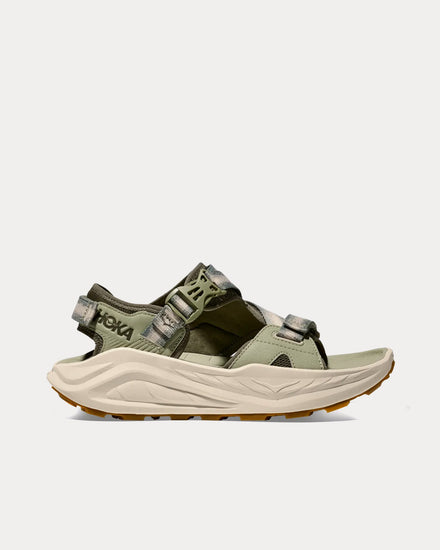 HOKA Infini Hike TC Sea Moss / Oat Milk Sandals - 1