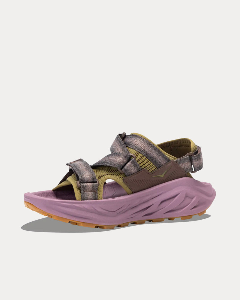 HOKA Women's Infini Hike TC Walnut / Plum Jam Sandals