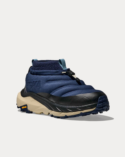 HOKA Kaha 2 Frost Moc Gore-Tex Midnight Blue / Oyster Mushroom Slip On Sneakers - 3
