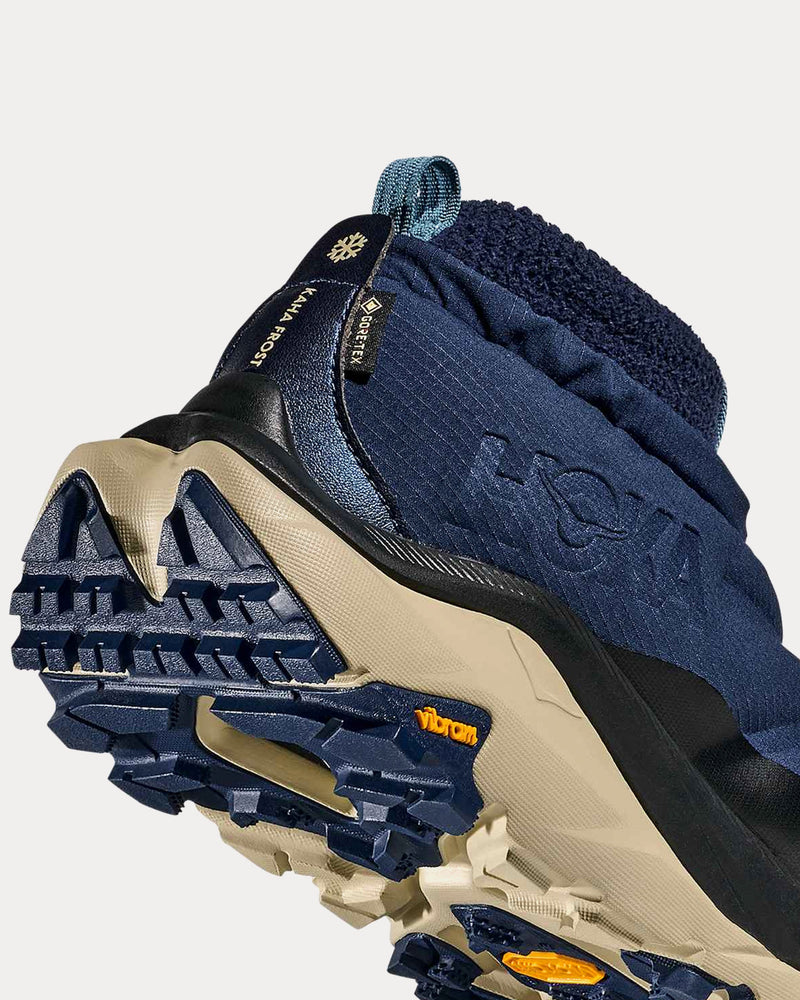 HOKA Kaha 2 Frost Moc Gore-Tex Midnight Blue / Oyster Mushroom Slip On Sneakers - 5