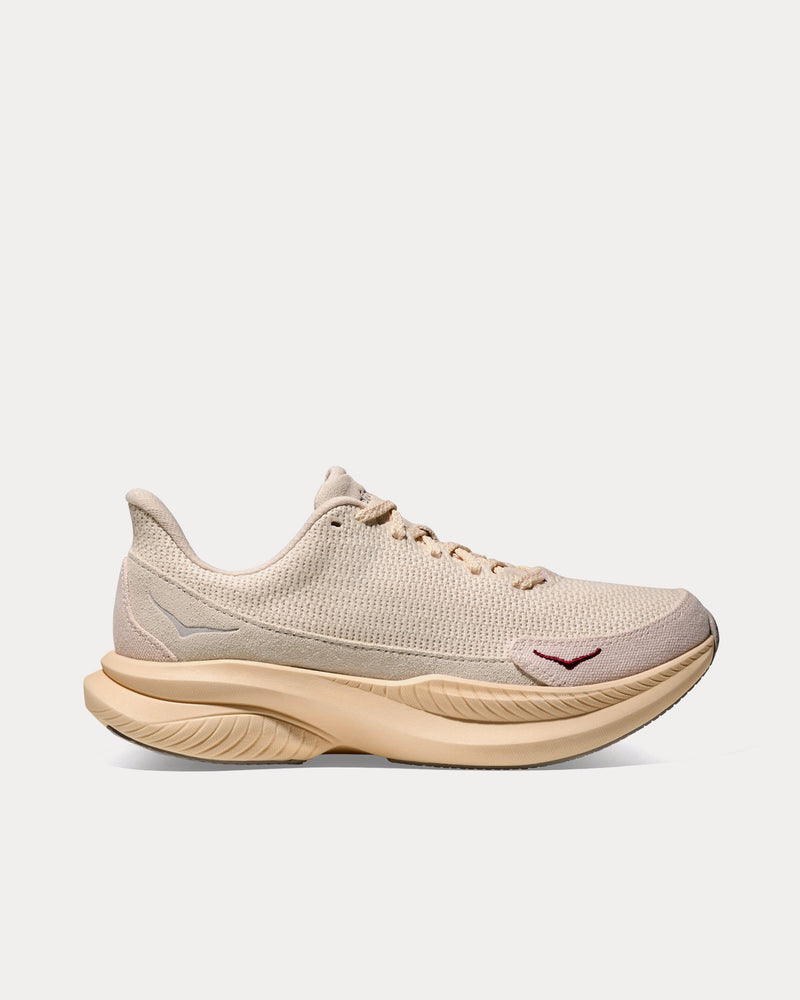 Hoka x Reformation Mach 6 LS Crochet Eggnog / Shortbread Running Shoes - 1
