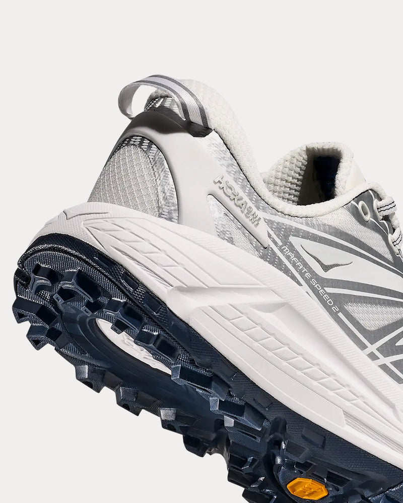 HOKA Mafate Speed 2 White / Silver Running Shoes - 5