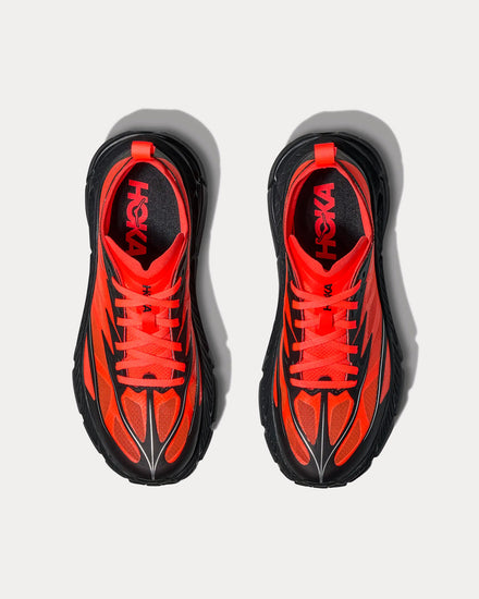 HOKA Mafate Speed 4 Lite Neon Flame / Black Running Shoes - 2