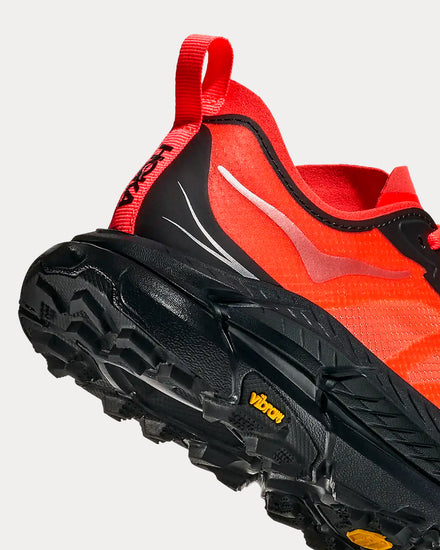 HOKA Mafate Speed 4 Lite Neon Flame / Black Running Shoes - 5