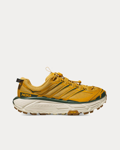 HOKA Mafate Three2 Golden Yellow / Eggnog Running Shoes