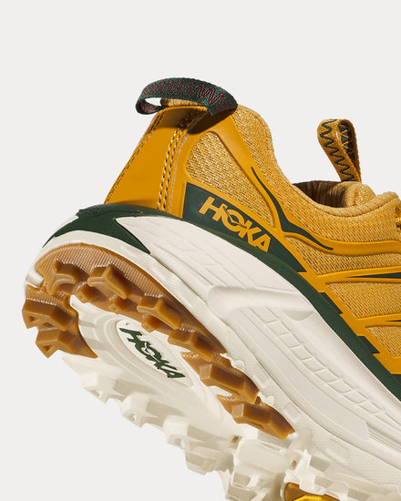HOKA Mafate Three2 Golden Yellow / Eggnog Running Shoes - 3
