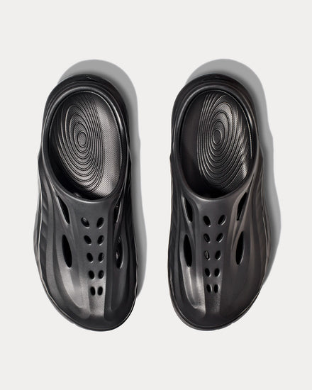 HOKA Ora Recovery Black / Black Mules - 2