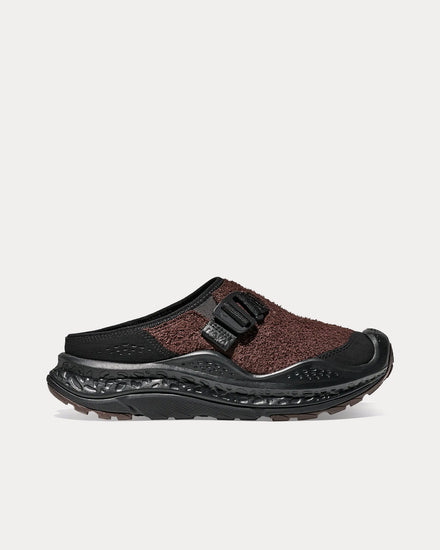 HOKA Ora Primo EXT Black / Walnut Mules - 1