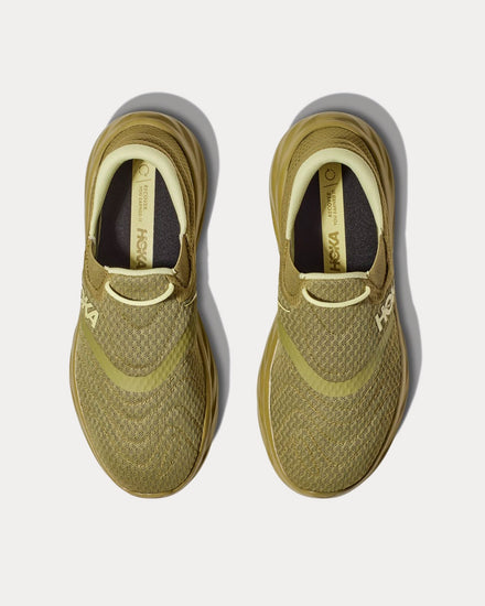 HOKA Ora Recovery Shoe 2 Green Moss / Celery Root Slip Ons - 2