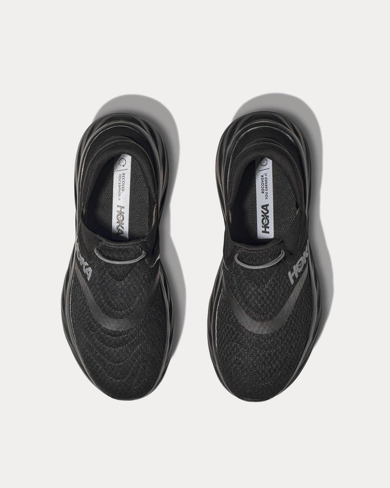 HOKA Ora Recovery Shoe 2 Black / Black Slip Ons - 2