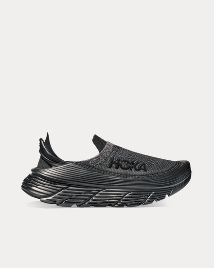HOKA Restore TC Black / Black Slip On Sneakers - 1