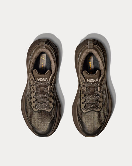 HOKA Stealth/Tech Bondi 8 Caged Deep Umber / Black Running Shoes - 2