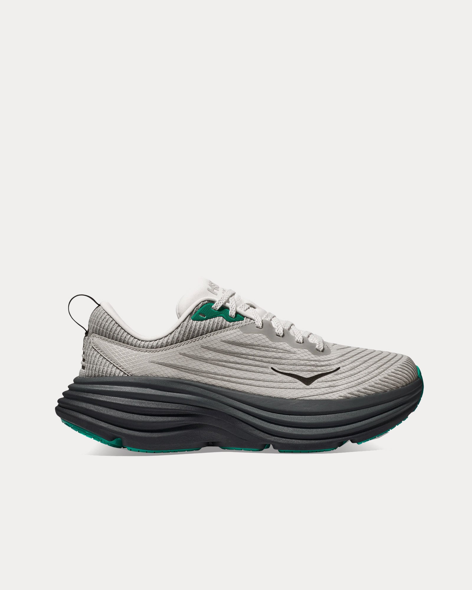 HOKA Unisex Stealth/Tech Bondi 8 Harbor Mist / Black B Running Shoes