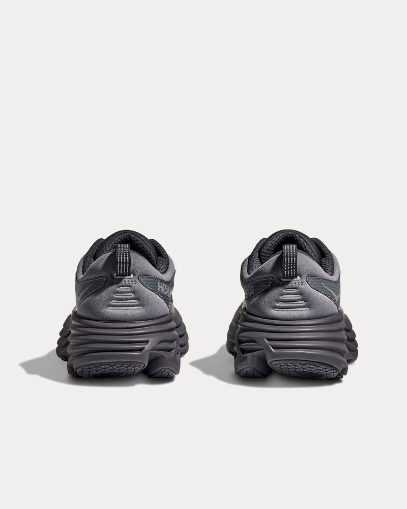 HOKA Stealth/Tech Bondi 8 Caged Charcoal / Grey Skies Running Shoes - 4