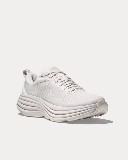 HOKA Stealth/Tech Bondi 8 Caged White / Cosmic Grey Running Shoes - 3