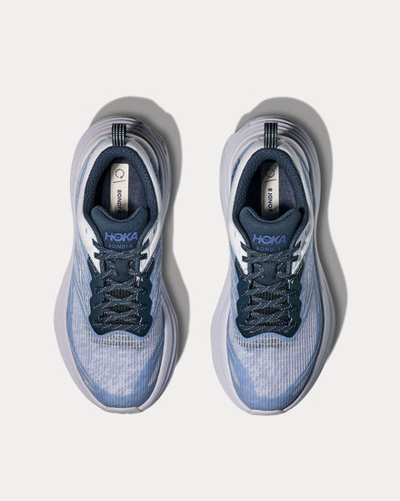 HOKA Stealth/Tech Bondi 8 Caged Sea Ice / Grape Agate Running Shoes - 2