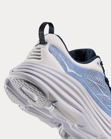 HOKA Stealth/Tech Bondi 8 Caged Sea Ice / Grape Agate Running Shoes - 5