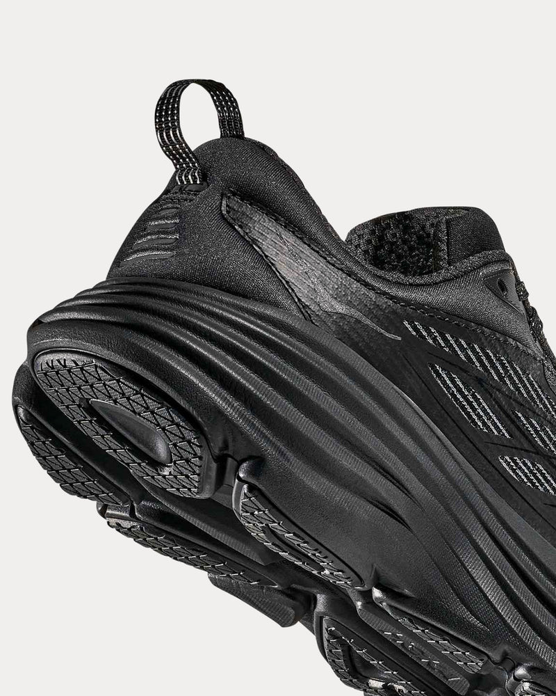 HOKA Stealth/Tech Bondi 8 Caged Silver / Black Running Shoes - 5