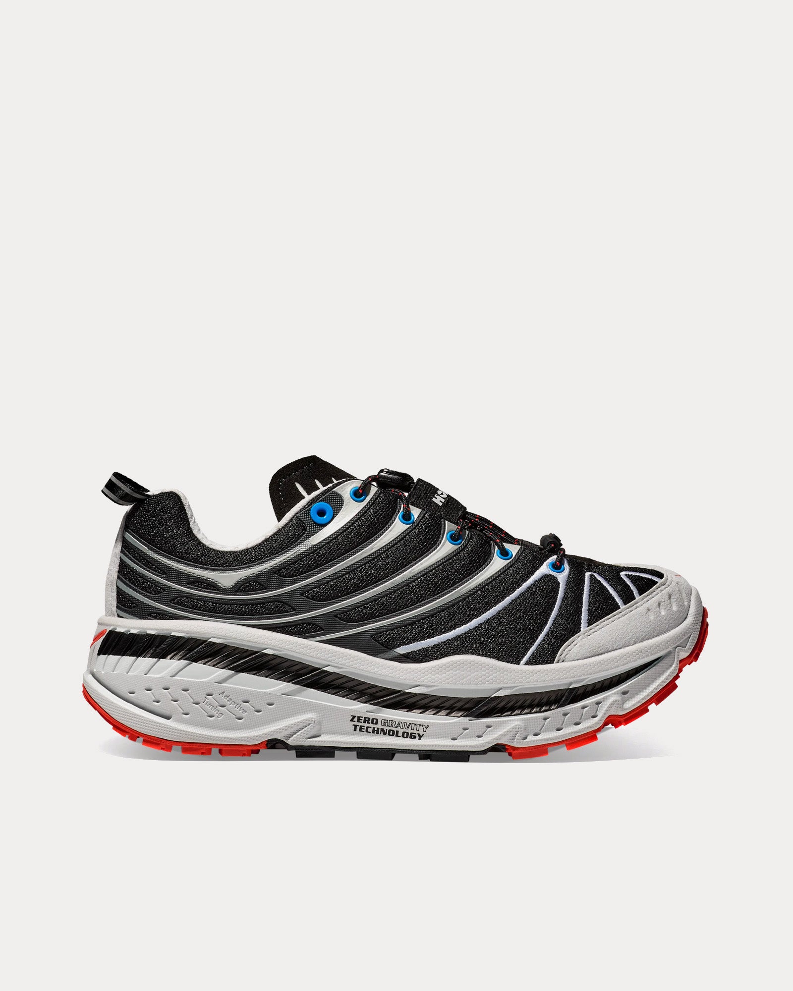 靴 HOKA STINSONEVO OG BLACK COSMICGREY HOKA Unisex Stinson Evo OG Black / Cosmic Grey Low Top Sneakers