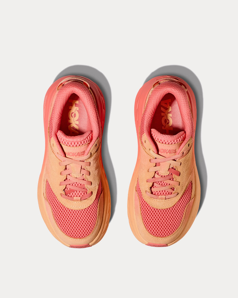 HOKA Bondi L 'Vibrant Bloom' Cantaloupe / Electric Coral Running Shoes - 2
