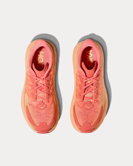 HOKA Clifton LS 'Vibrant Bloom' Cantaloupe / Electric Coral Running Shoes - 2
