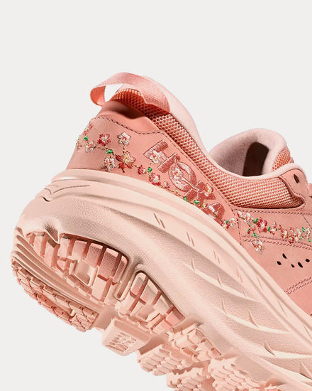 HOKA Vibrant Bloom Bondi L Dry Clay / Dawn Light Running Shoes - 5