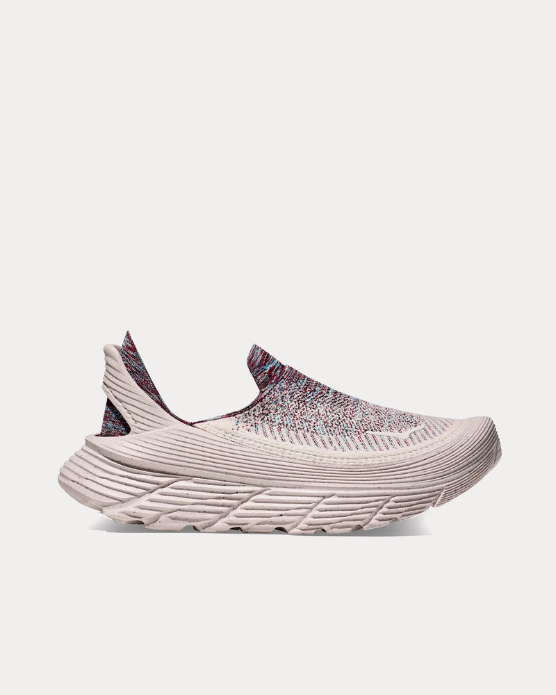 HOKA Unisex Vibrant Bloom Restore TC Alabaster / Red Cabbage Slip