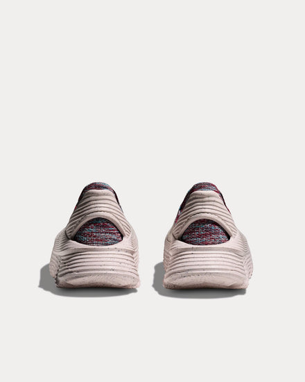 HOKA Vibrant Bloom Restore TC Alabaster / Red Cabbage Slip On Sneakers - 3