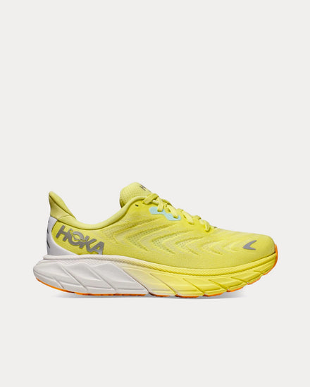 HOKA Arahi 6 Citrus Glow / White Running Shoes - 1