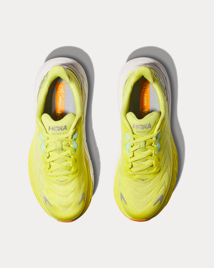 HOKA Arahi 6 Citrus Glow / White Running Shoes - 2