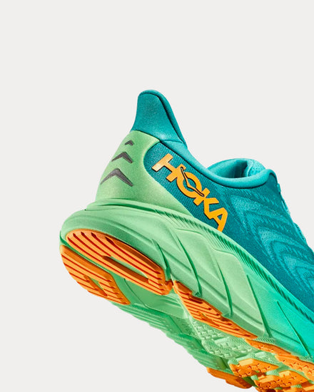 HOKA Arahi 6 Ocean Mist / Lime Glow Running Shoes - 3
