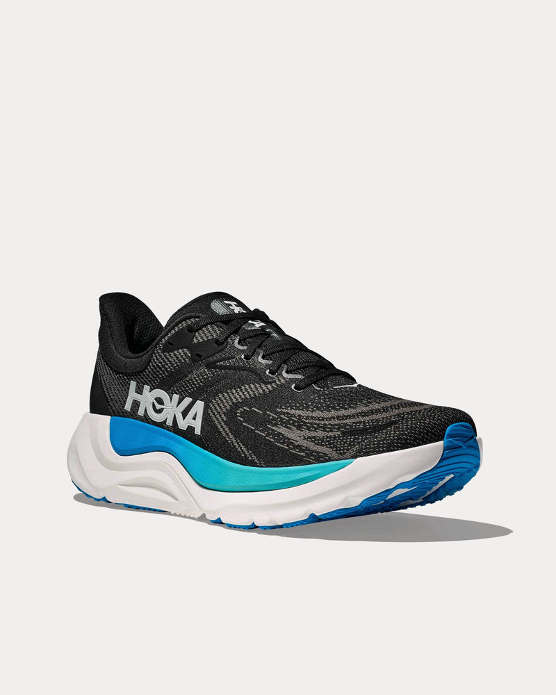 HOKA Arahi 8 Black / Skyward Blue Running Shoes - 3