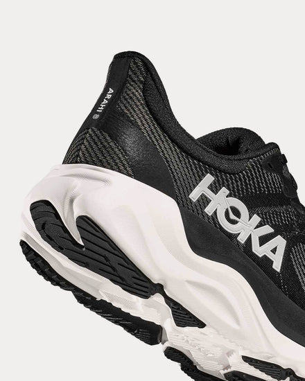 HOKA Arahi 8 Black / White Running Shoes - 5