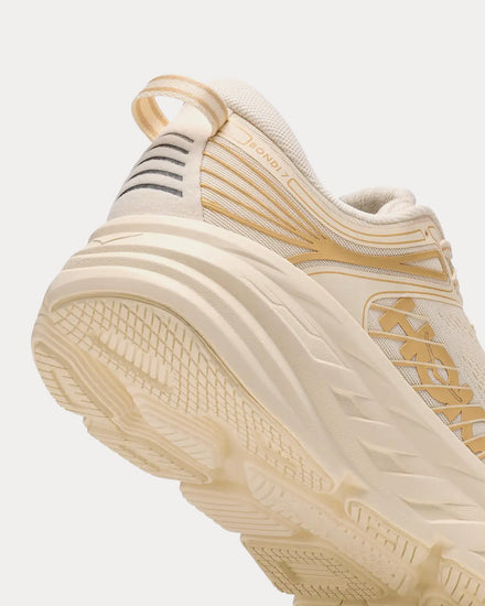 HOKA Bondi 7 Vintage Yellow / Honeycomb Low Top Sneakers - 6