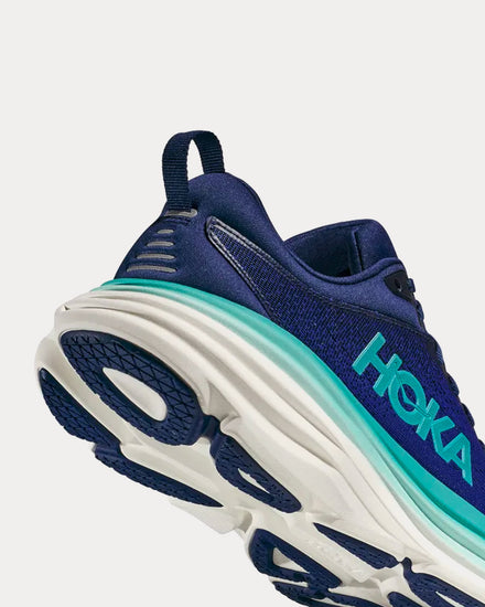 HOKA Bondi 8 Bellwether Blue / Evening Sky Running Shoes - 3