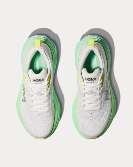HOKA Bondi 8 Blanc De Blanc / Sunlit Ocean Running Shoes - 2