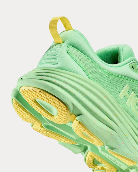 HOKA Bondi 8 Lime Glow / Lemonade Running Shoes - 3