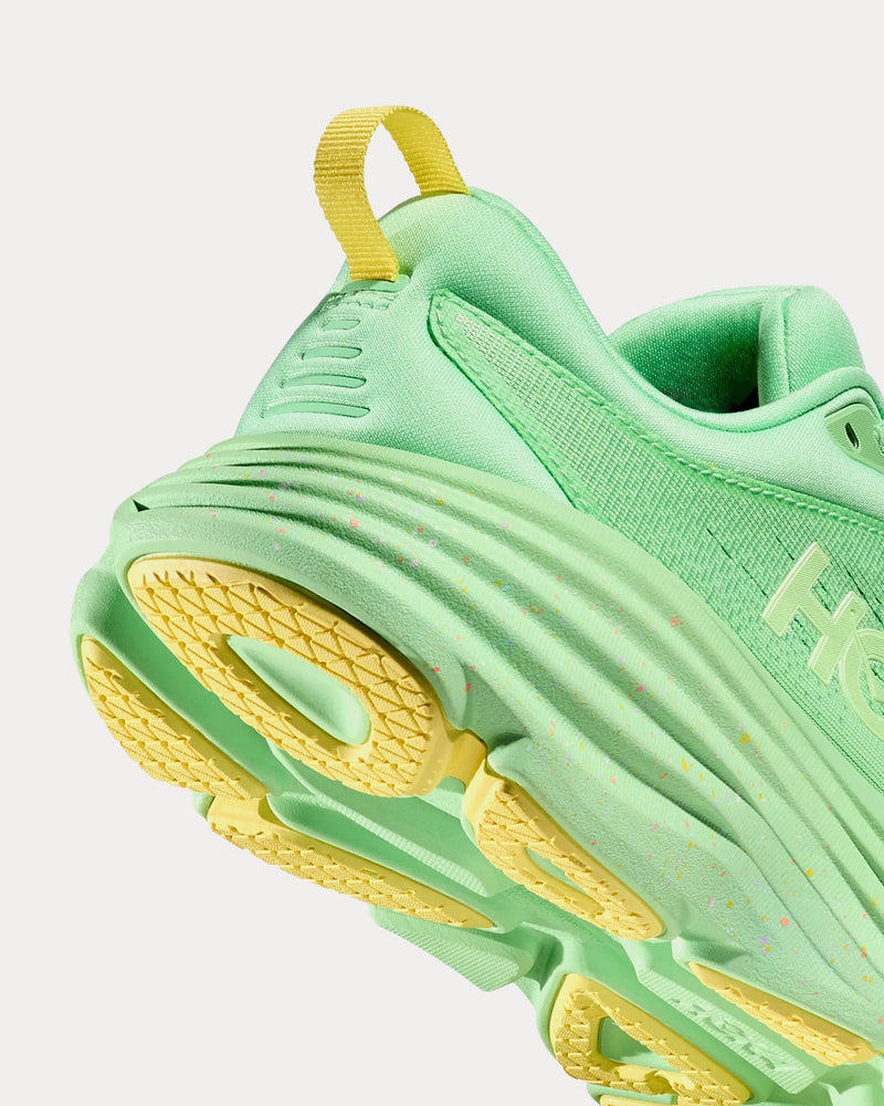 HOKA Bondi 8 Lime Glow / Lemonade Running Shoes - 3