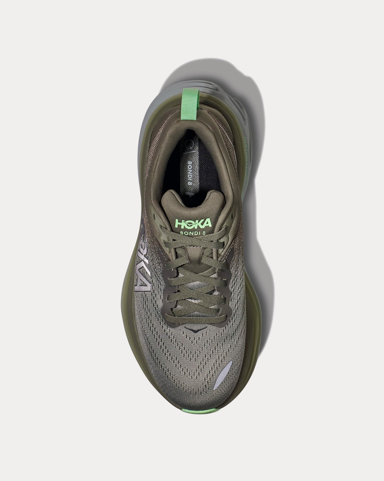 Hoka - Bondi 8 Olive Haze / Mercury Running Shoes