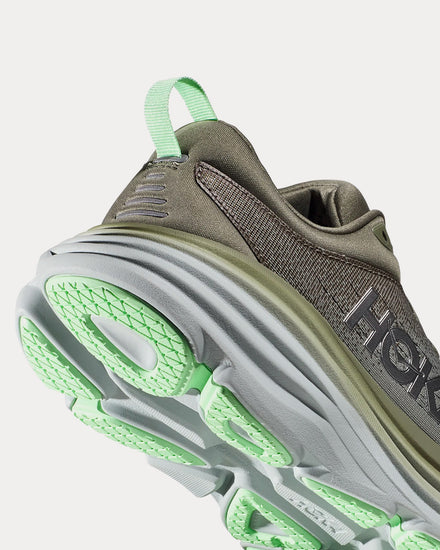 HOKA Bondi 8 Olive Haze / Mercury Running Shoes - 3