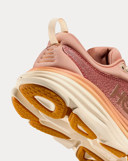 HOKA Bondi 8 Sandstone / Cream Running Shoes - 3